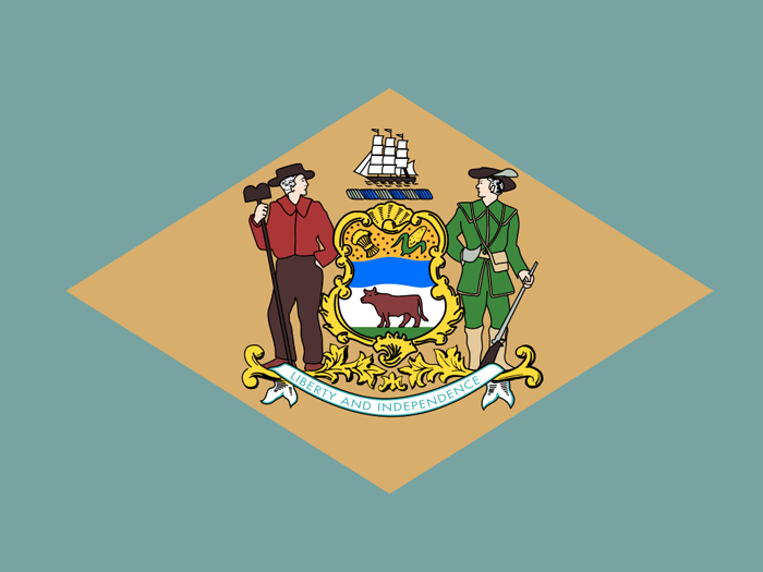flag-of-delaware-in-blue-field-with-buff-diamong-having-coat-of-arms-and-date-inscription