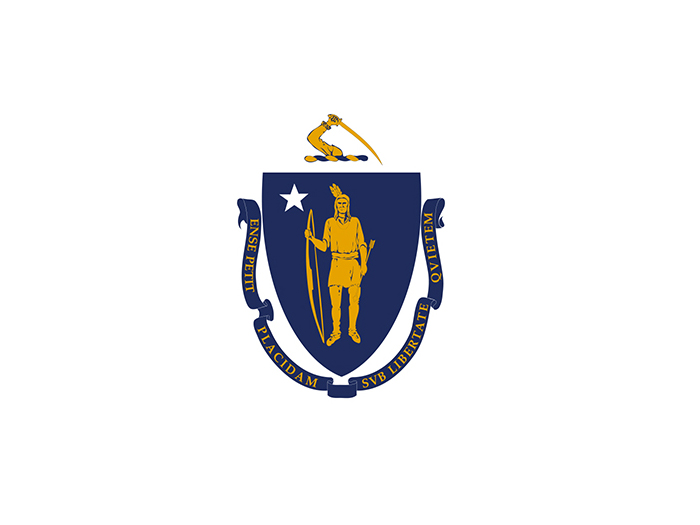 flag-of-massachusetts-in-white-field-with-central-coat-of-arms-having-an-Indo-American-and-star
