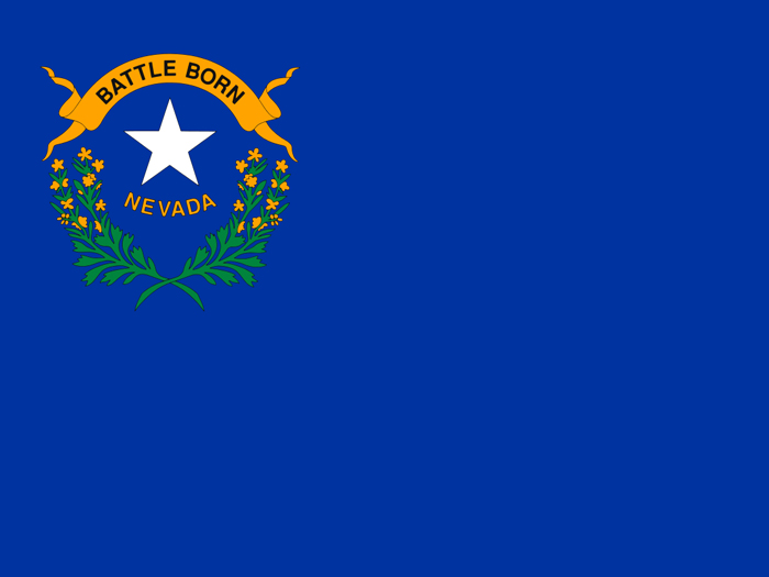 flag-of-nevada-in-dark-blue-background-with-state-emblem-in-upper-hoist-corner
