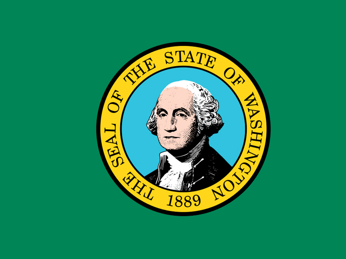 flag-of-washington-in-green-field-with-state-seal-having-portrait-of-wahington-state-name-and-date-at-the-center